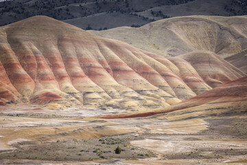Beautiful and colorful landscape of the Painted Hills in Eastern Oregon, near John Day. - 786750843