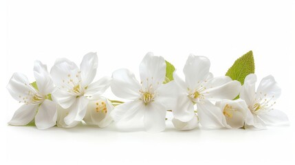 jasmine white flower isolated on white background