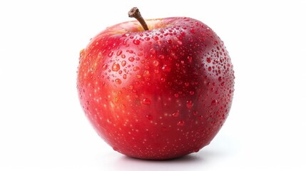 Red apple isolated on white background, clipping path, full depth of field
