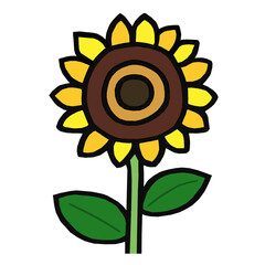 ヒマワリ　イラスト
