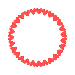 vector hand drawn hearts border and frame