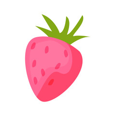 vector strawberry fruit fresh on white background