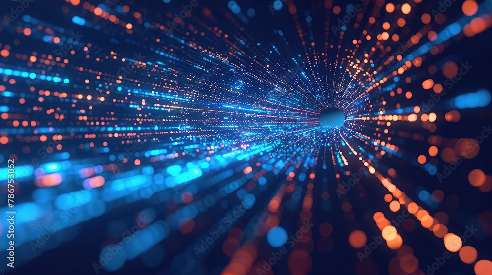 Poster data digital connection speed line abstract technology background