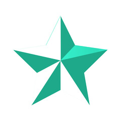 Obraz premium vector realistic star illustration on white background
