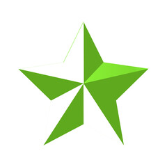 Obraz premium vector realistic star illustration on white background