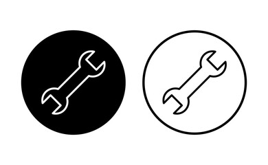 Wrench icon set. repair icon vector. tools icon vector