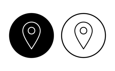 Pin icon set. Location icon vector. destination icon. map pin