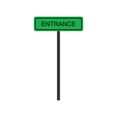 school entrance line icon vector