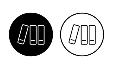 Library icon set. education icon vector