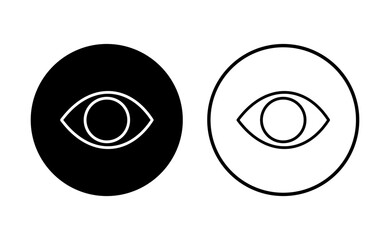 Eye icon set. Eye vector icon. Look and Vision icon.