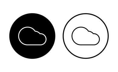 Cloud icon set. cloud vector icon