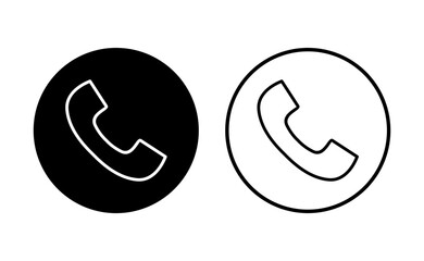 Call icon set. telephone icon vector. phone icon vector. contact us