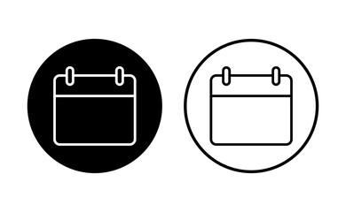 Calendar icon set. Calender symbol. calendar vector icon