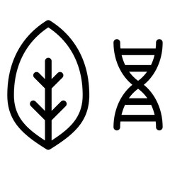 plant genetic icon  - obrazy, fototapety, plakaty