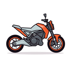 Classic motorcycle vector illustration