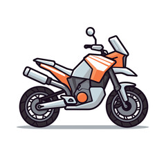 Fototapeta premium Simple motorcycle icon design template