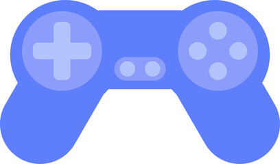Game controller in blue color. Game controller icon.