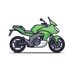 Obraz na płótnie Canvas Motor bike vector isolated