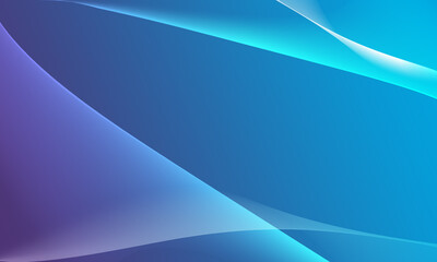 Abstract background, beautiful blue gradient, white wavy lines. and simple presentation concepts.