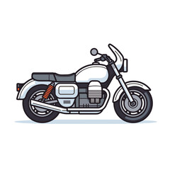 Obraz premium Motor bike vector isolated