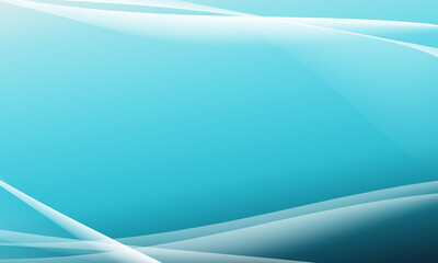 Beautiful blue gradient abstract background White wavy lines are the elements.