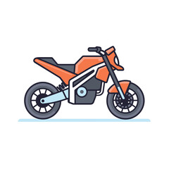 Motor bike vector isolated