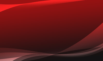 Beautiful red gradient abstract background with wave elements Simple design.