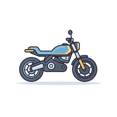 Obraz premium Motorcycle vector isolated