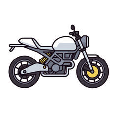 Fototapeta premium Motorcycle vector isolated