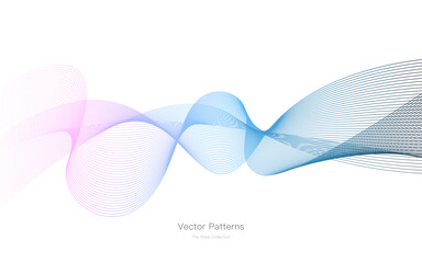 抽象的なグラデーションの波形の背景素材