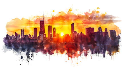 Fototapeta premium abstract city skyline