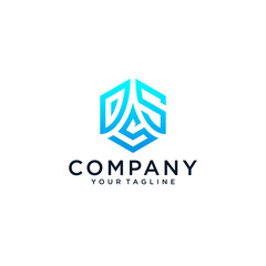 DSS Hexagon Lettermark Logo.