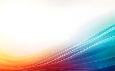 Soft waves in a pastel sunrise gradient abstract background. Generative AI