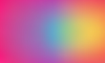 Bright Rainbow Vector Gradient Backdrop for Wallpaper and Designs
