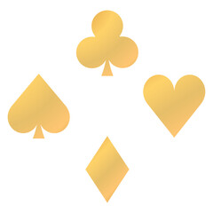 gold poker card png