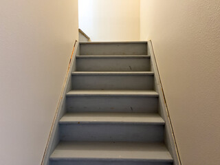 Unfinished Staircase Leading to Suburban Basement  - 786768253