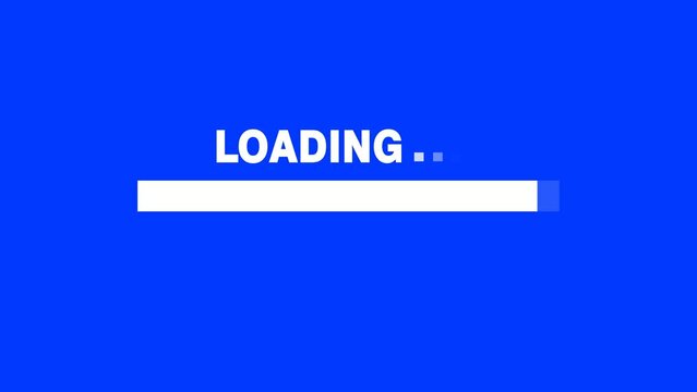 Loading bar download bar loading screen. progress bar animation. Loading Transfer Download 0-100%.
