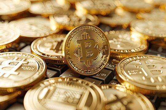Bitcoin ETF Fund Concept, Concept of Digital Money Fund, Generative AI