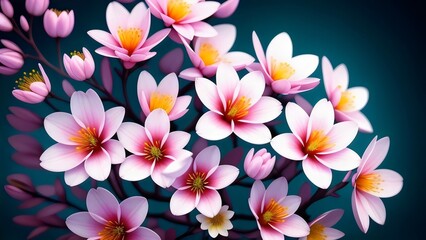 Fototapeta premium frangipani plumeria frangipani plumeria