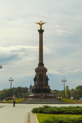 Monument to the 1000th anniversary of Yaroslavl city at Strelka park, Yaroslavl - obrazy, fototapety, plakaty