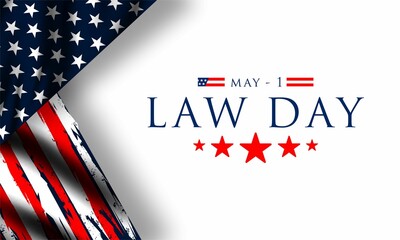 Law Day in the United States of America is celebrated on May 1  , vektor background