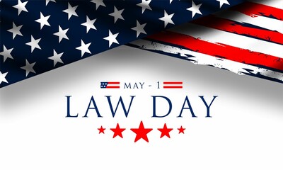 Law Day in the United States of America is celebrated on May 1  , vektor background