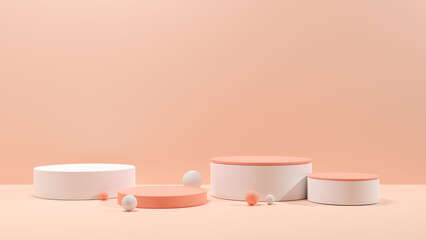 3D rendering abstract shape podium product background