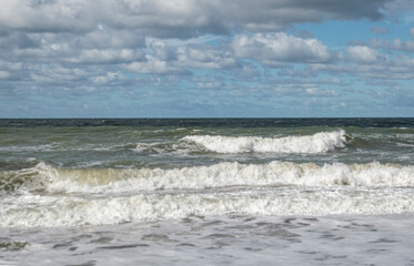 Marine landscape Beaches in Santa Clara del Mar , Buenos Aires , argentina