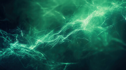 abstract green background with lightning