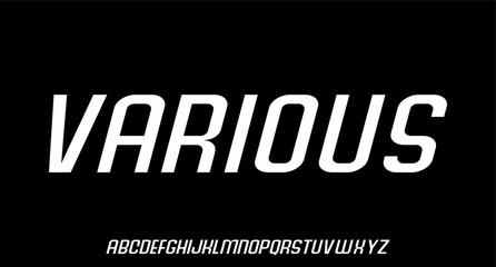 luxury modern font alphabetical vector set	
