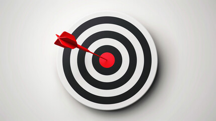 Vector Illustration of Target Icon Isolated on White Background