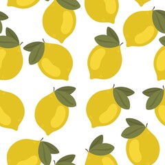 seamless pattern with lemons