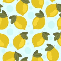 seamless pattern with lemons