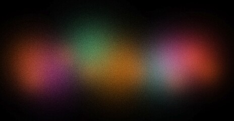 Dark black green pink red blue spot , color gradient rough abstract background shine bright light and glow template empty space , grainy noise grungy texture